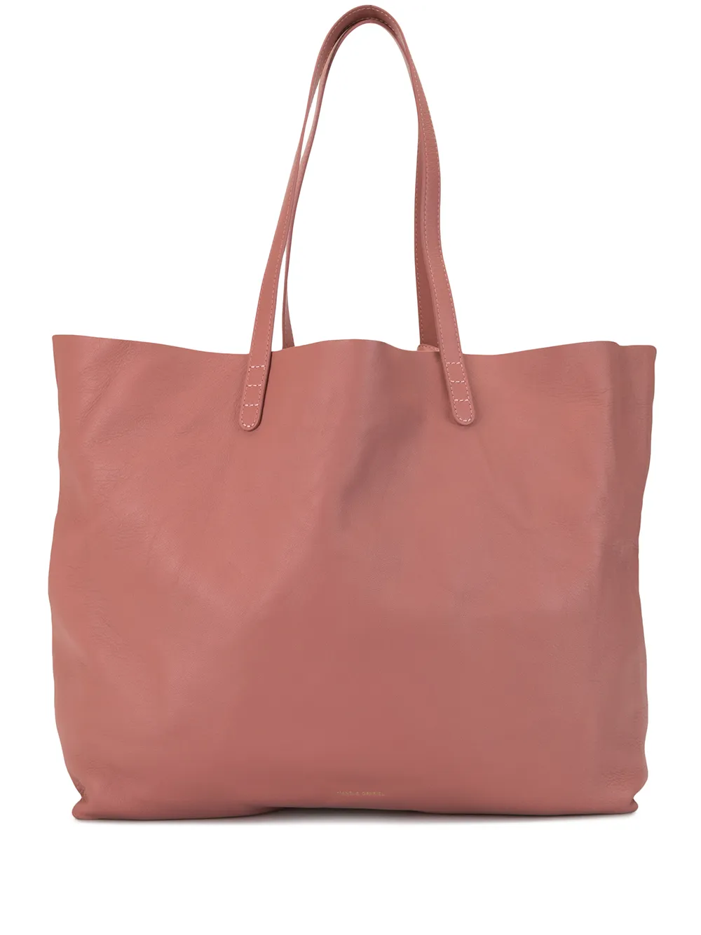 Click to view more detailed imagery on our partner's website Mansur Gavriel Oversized Lamb Leather Tote Bag In Pink