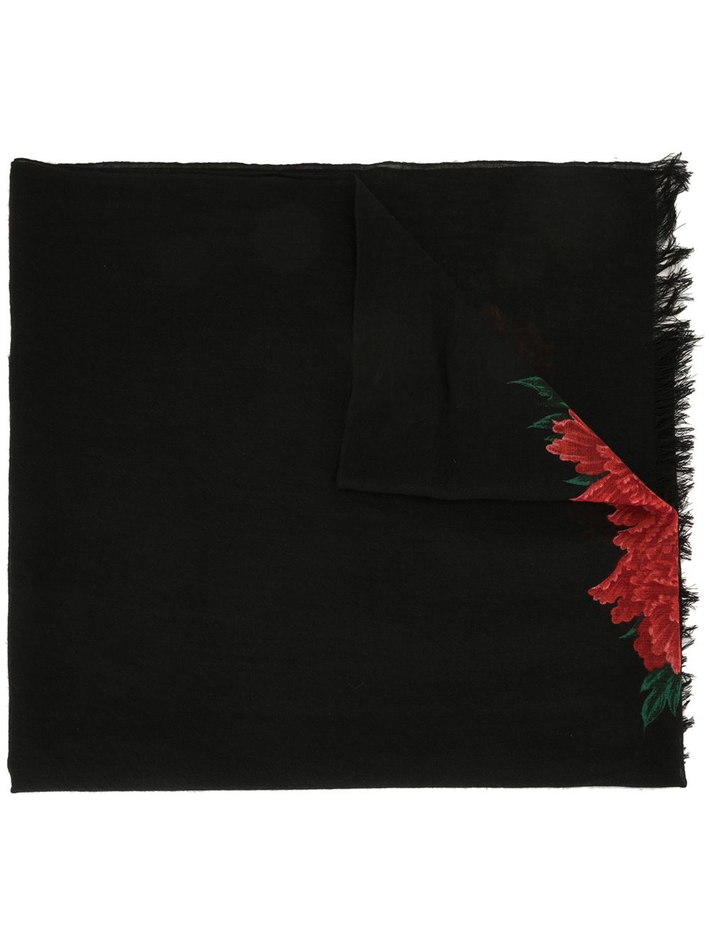 фото Y's шарф с цветочным принтом