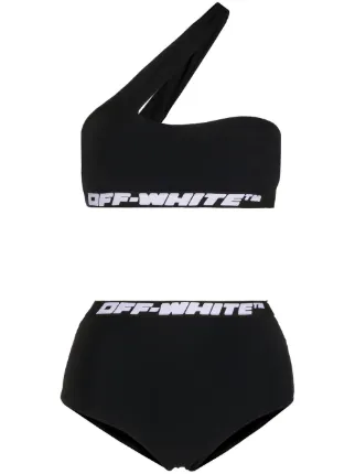 off white one shoulder bikini
