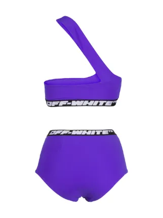 off white one shoulder bikini