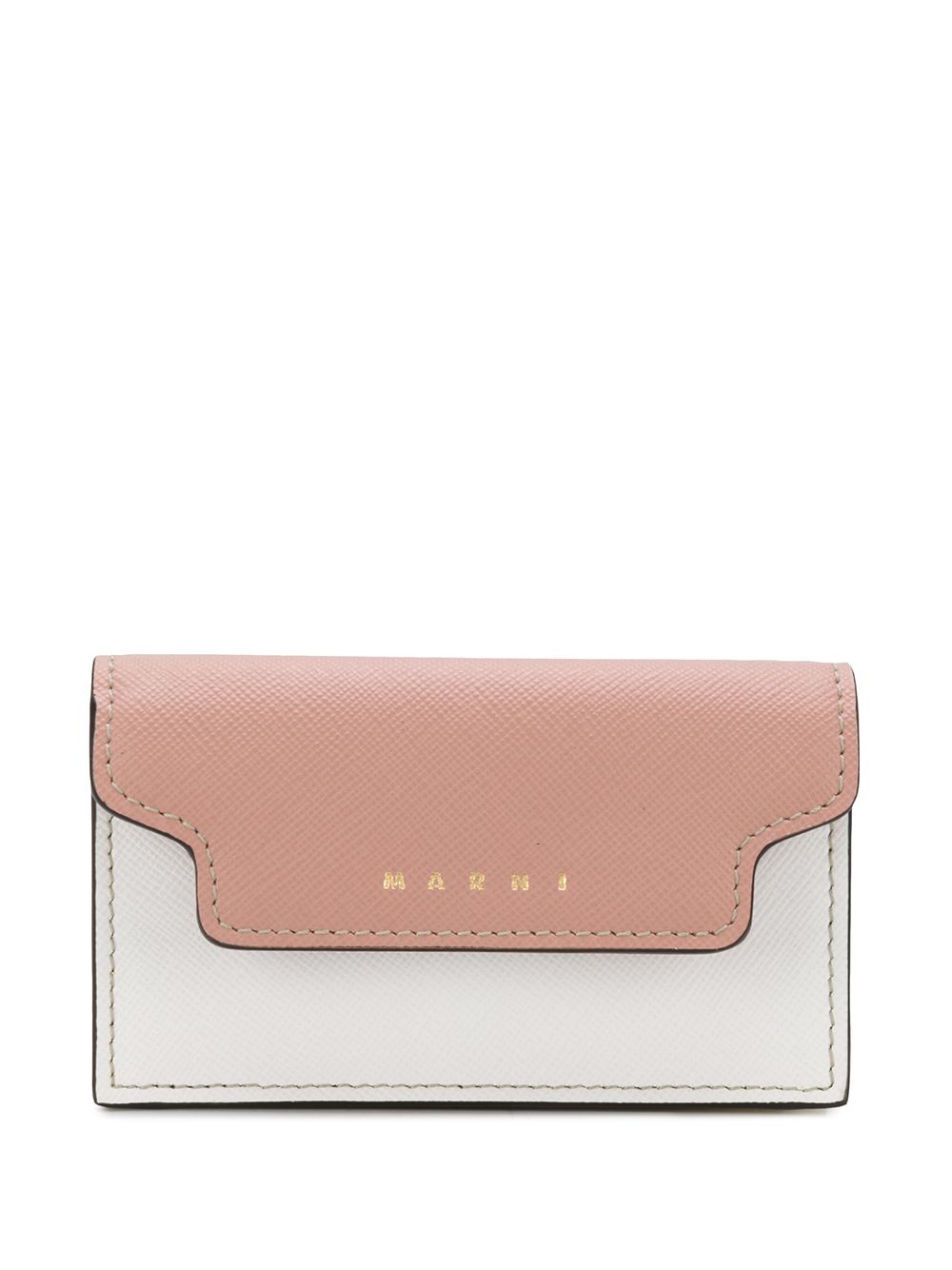 фото Marni saffiano leather two-tone purse