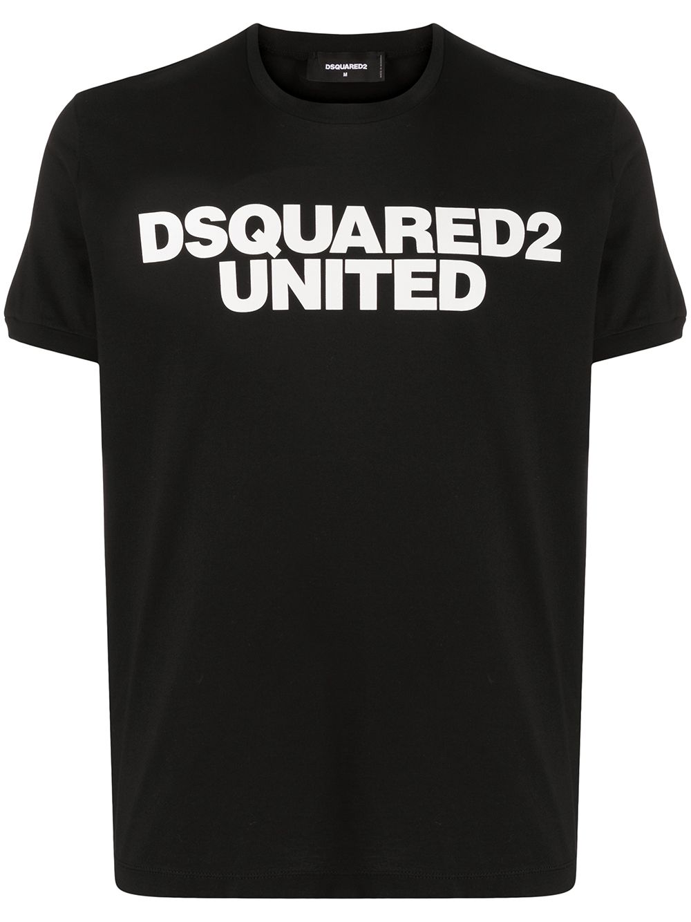Dsquared2 black logo-print slim-fit T 