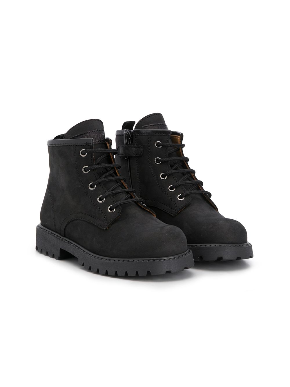 фото Gallucci kids lace-up cargo boots