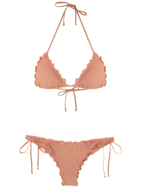 Amir Slama bikini estilo triángulo con volantes