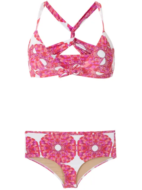 Amir Slama abstract-print bikini set 