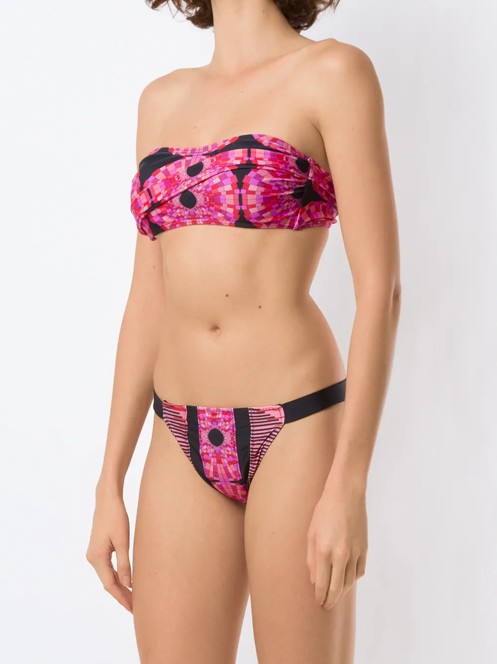 Amir Slama Bandeau bikini Zwart