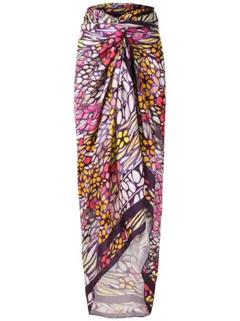 Amir Slama silk oversized beach skirt