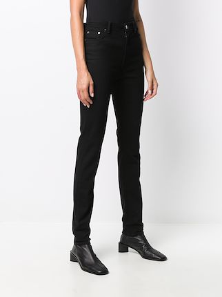 Peg Blk high-rise skinny jeans展示图