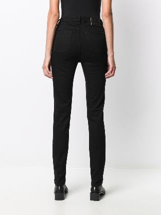 Peg Blk high-rise skinny jeans展示图