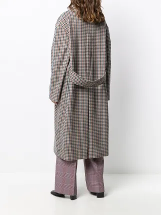 oversized checkered coat展示图