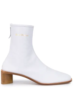 acne stacked heel boot