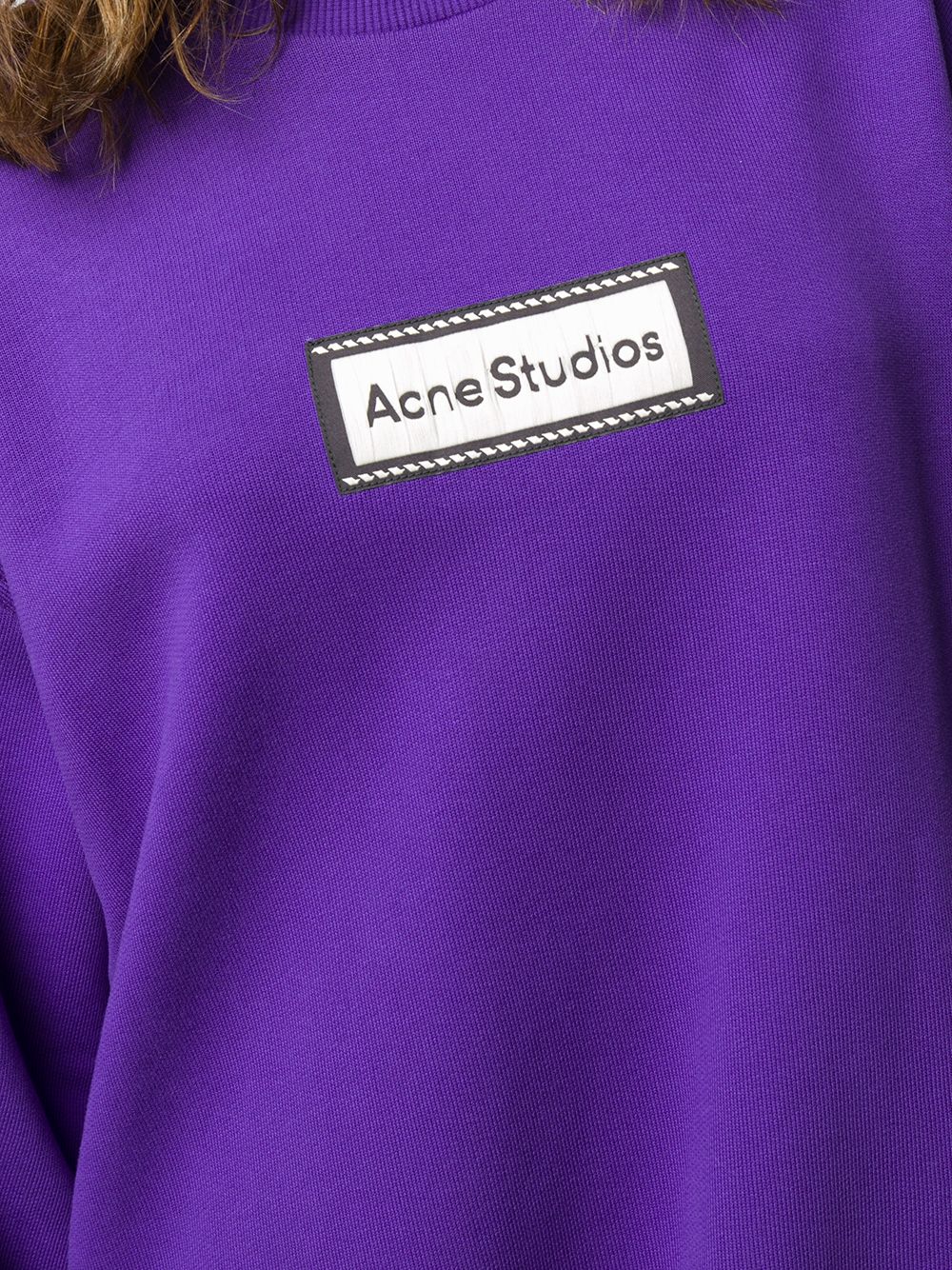 фото Acne studios толстовка с нашивкой-логотипом