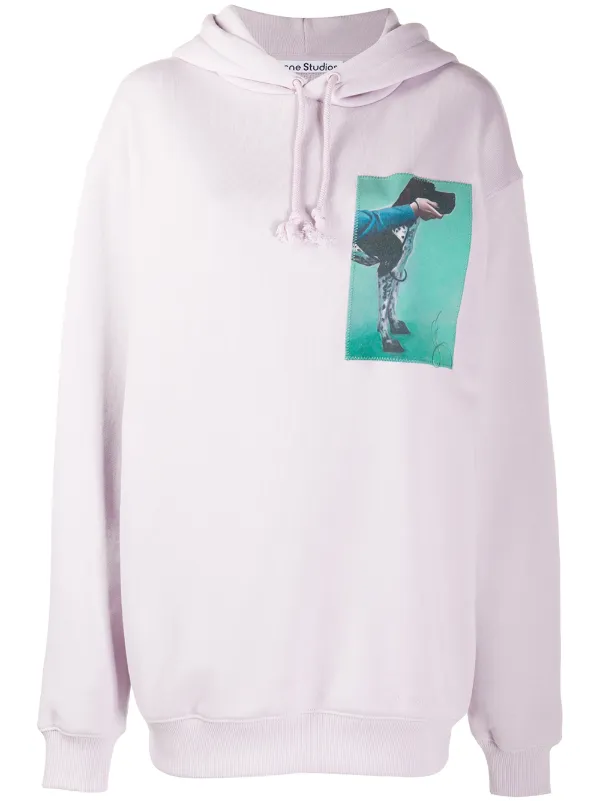 acne studios hoodie pink