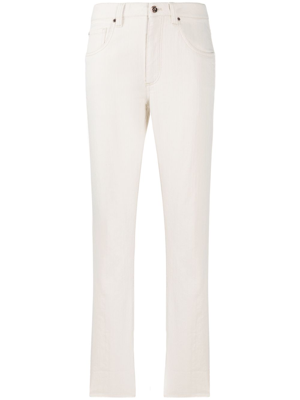 BRUNELLO CUCINELLI HIGH-WAISTED TAPERED JEANS