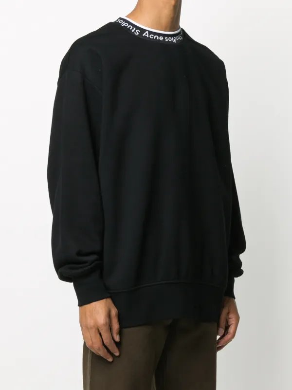 Acne Studios Logo Neck Sweatshirt - Farfetch