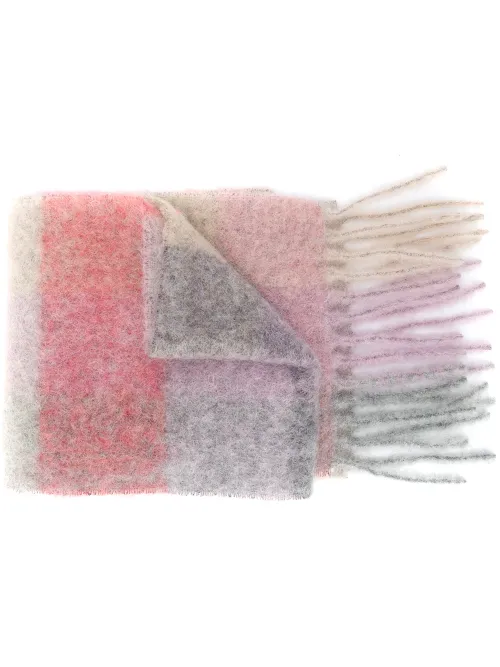 Écharpe en mohair mélangé à rayures - Acne Studios - Modalova