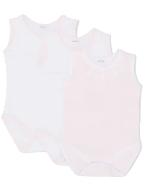 Le Bebé Enfant Conjunto 3 bodys