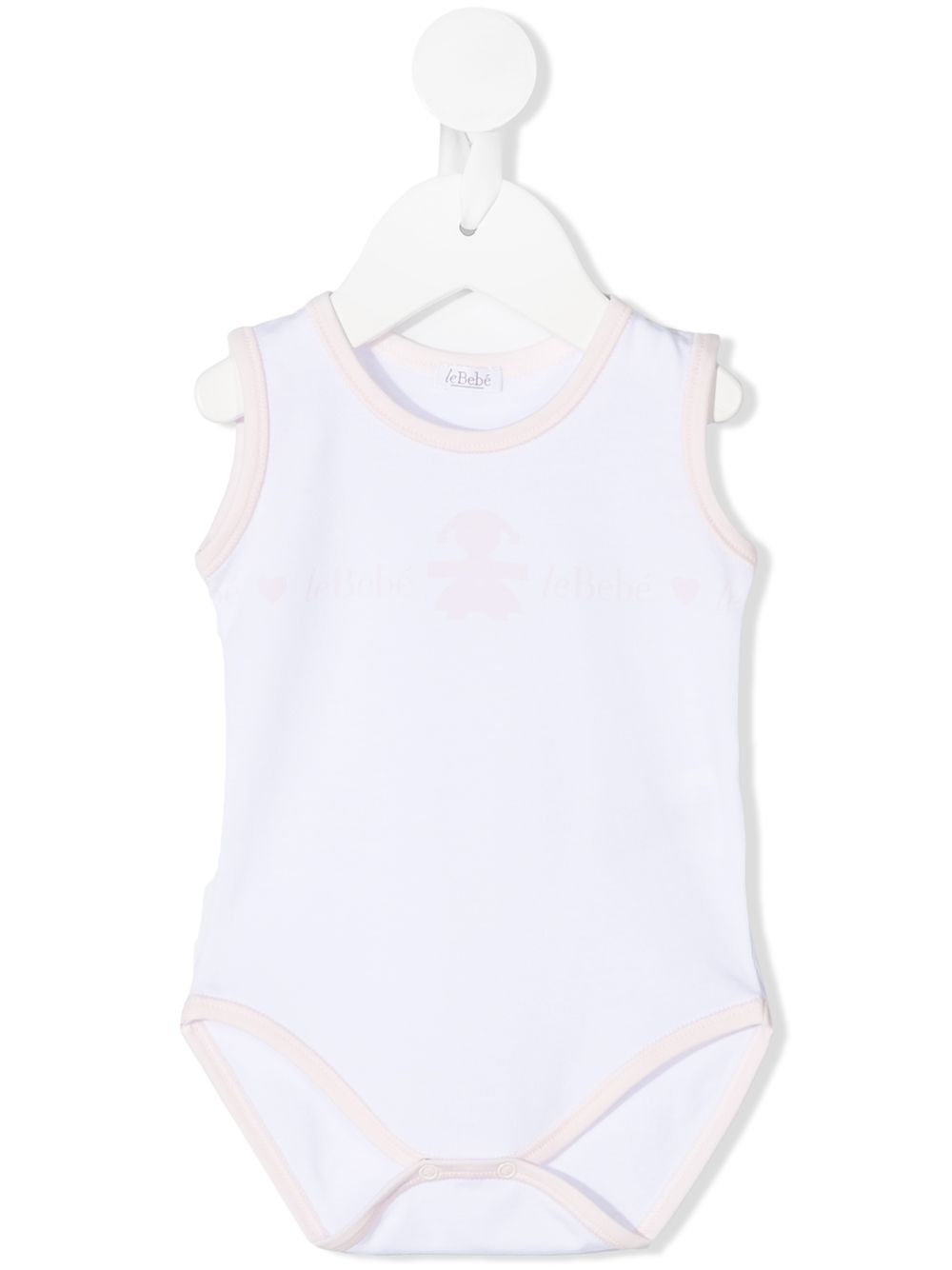 Le Bebé Enfant Set van drie rompers - Wit