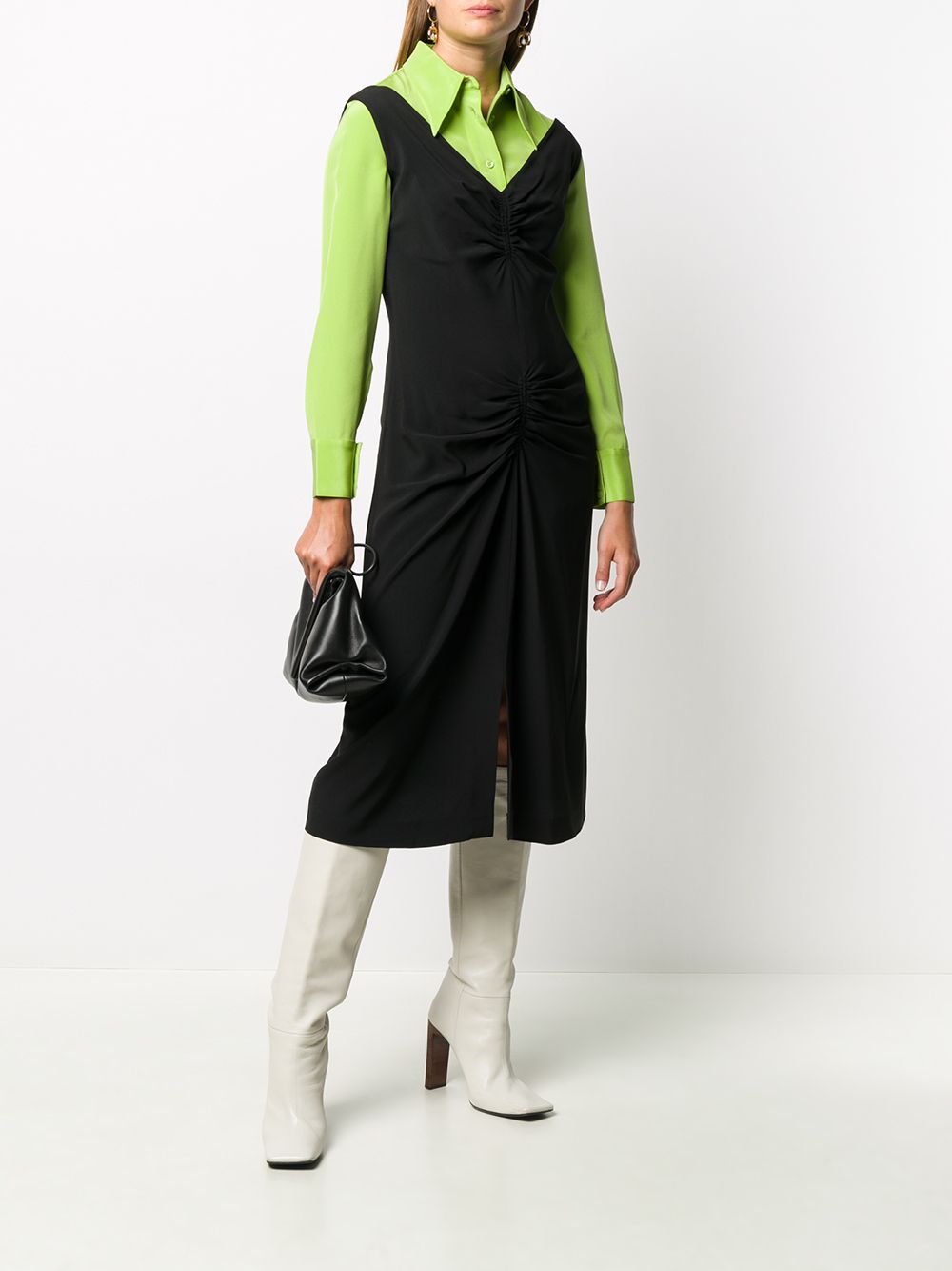 Image 2 of Christian Dior Pre-Owned 2000s V-neck dress