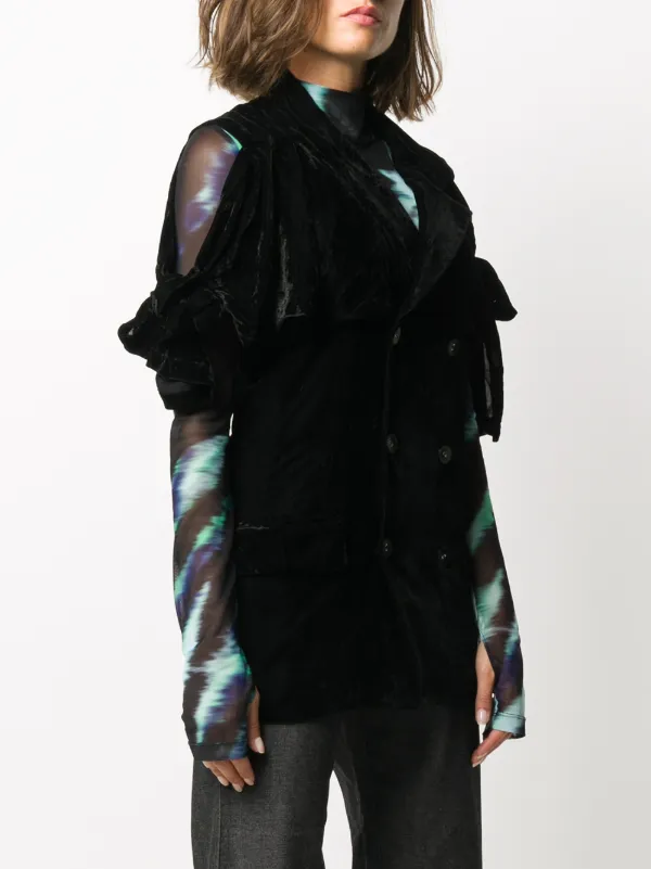 Comme Des Garçons Pre-Owned 1980s Velvet Jacket | Black | FARFETCH KW