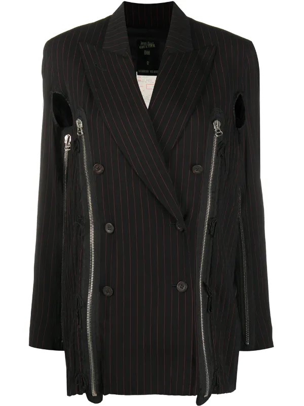 Jean Paul Gaultier Homme ダブルジップブルゾンジャケット Jean-Paul GAULTIER - BOOWY 布袋寅泰 着用 80s ジャンポール