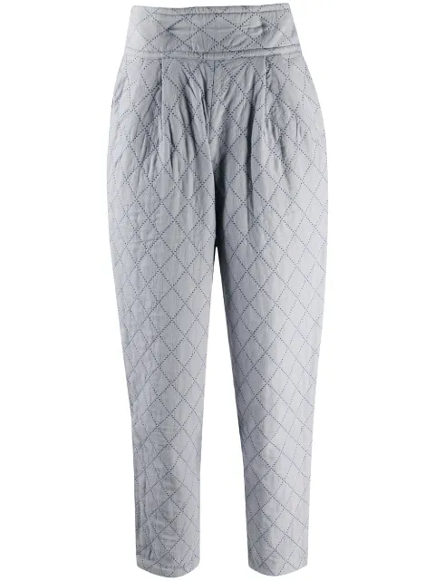 Issey Miyake Pre-Owned 1970s padded tapered trousers