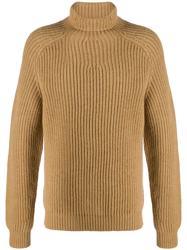 ribbed roll neck jumper