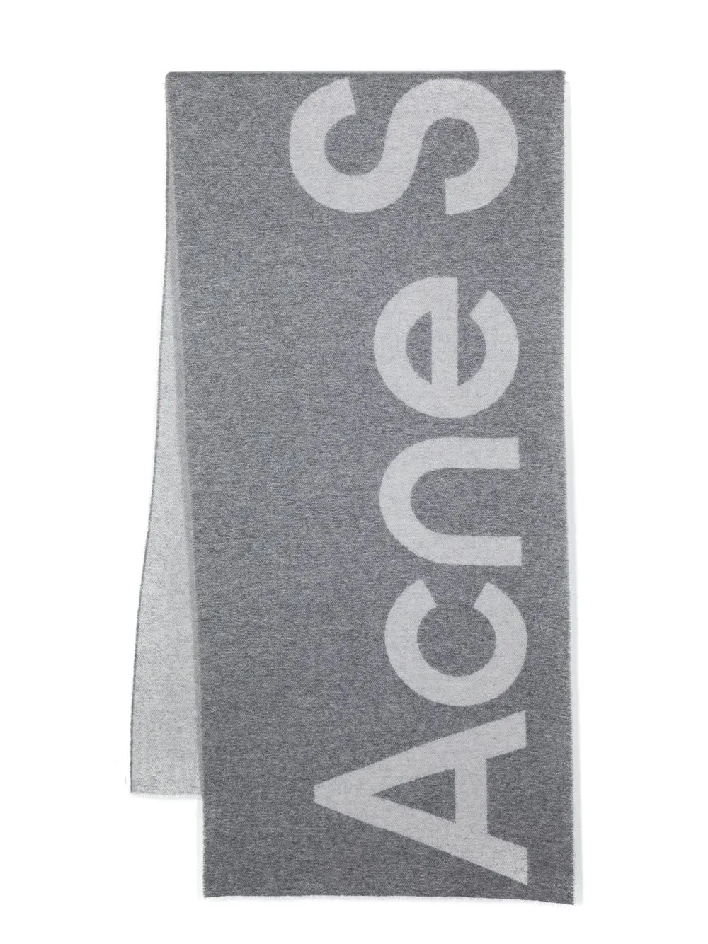 

Acne Studios bufanda con logo en intarsia - Gris