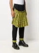 Moschino gingham pleat kilt jeans