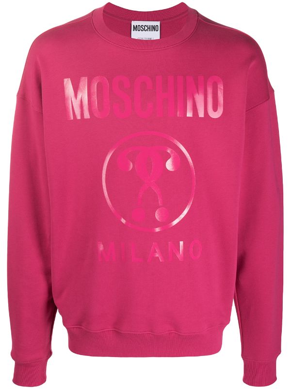 moschino logo print sweatshirt