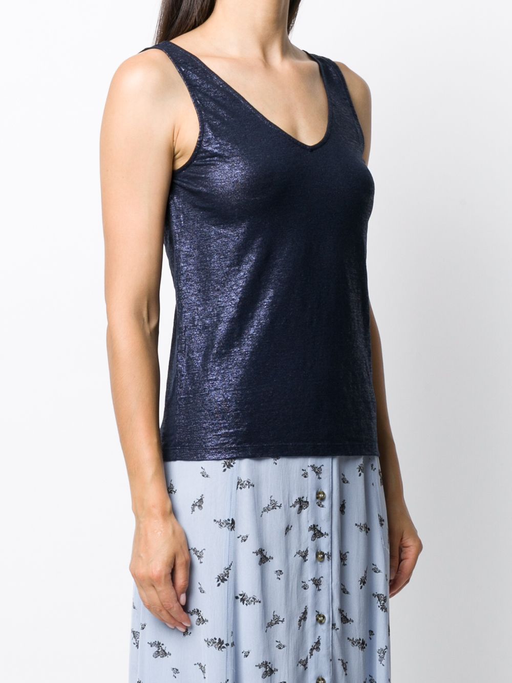 фото Majestic filatures metallic glitter vest top