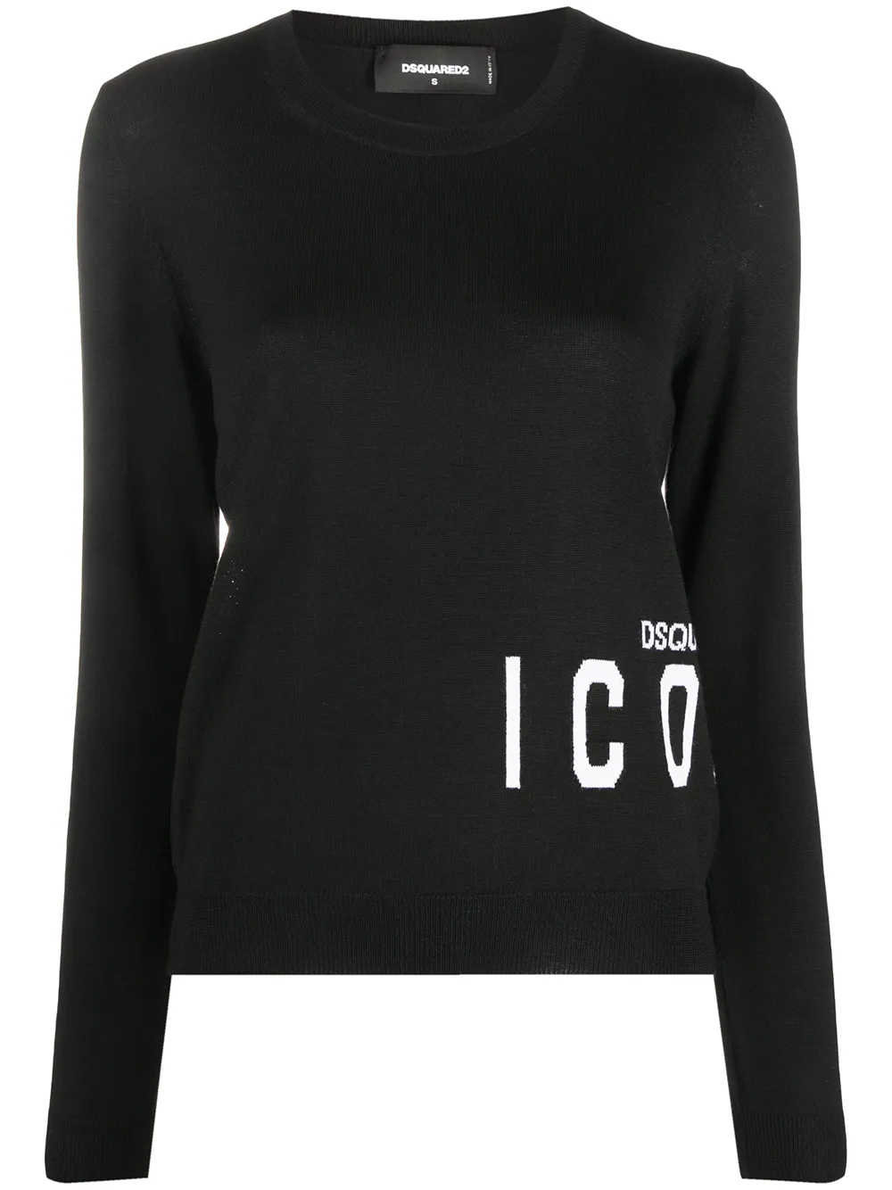 

Dsquared2 logo jacquard knitted jumper - Black