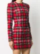 Balmain Tartan tweed mini dress