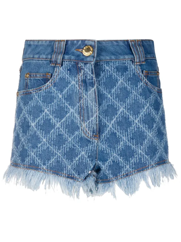 balmain jean shorts