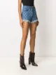 Balmain frayed-edge denim shorts
