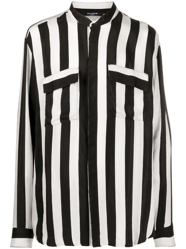 balmain striped shirt