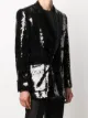 Balmain sequin-embellished single-breasted blazer