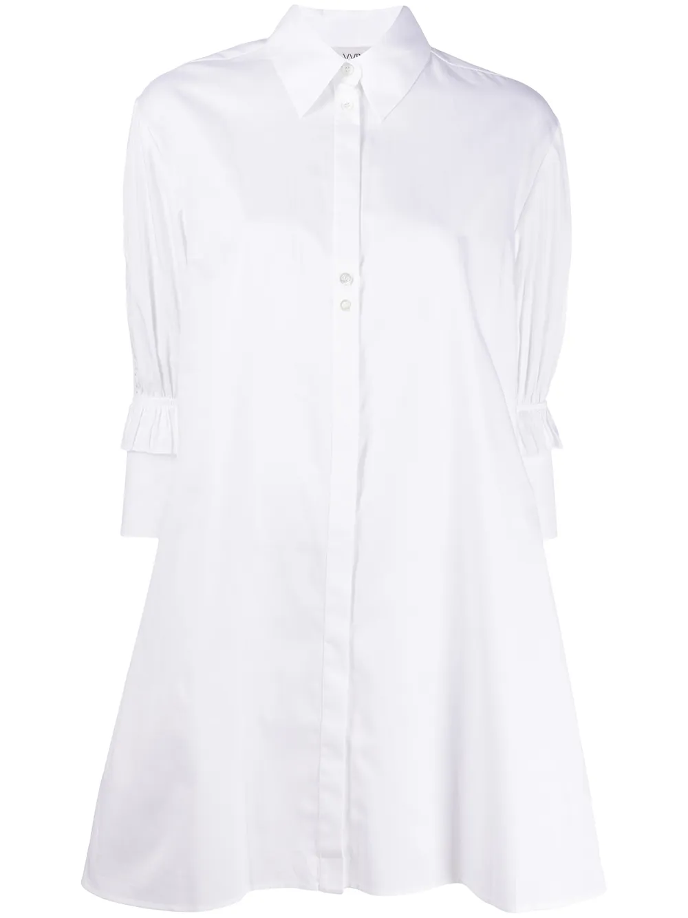 mini shirt dress white