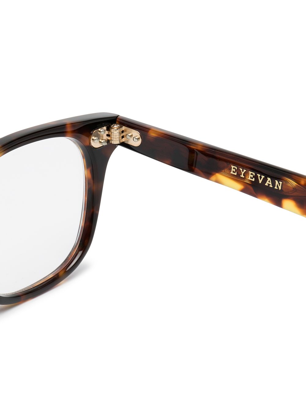 фото Eyevan7285 tortoiseshell rectangular-frame glasses