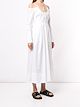By Any Other Name off-shoulder flared midi dress