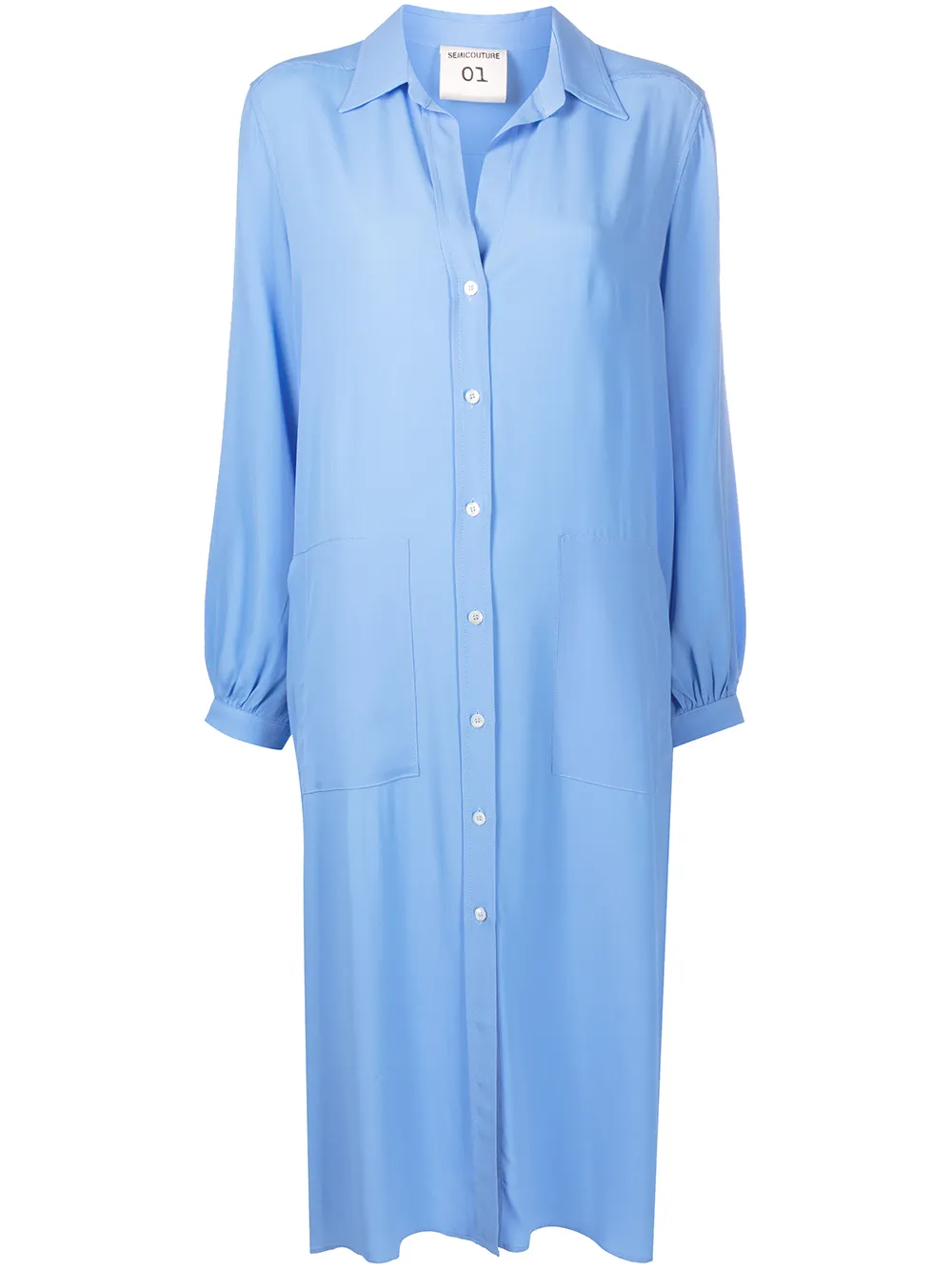 Semicouture Relaxed Shirt Midi Dress 8s4P0 iA4Gz Semicouture Relaxed Shirt Midi Dress 8s4P0 iA4Gz