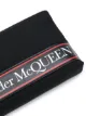 Alexander McQueen logo stripe zipped clutch