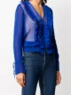 Marco De Vincenzo sheer pleated shirt