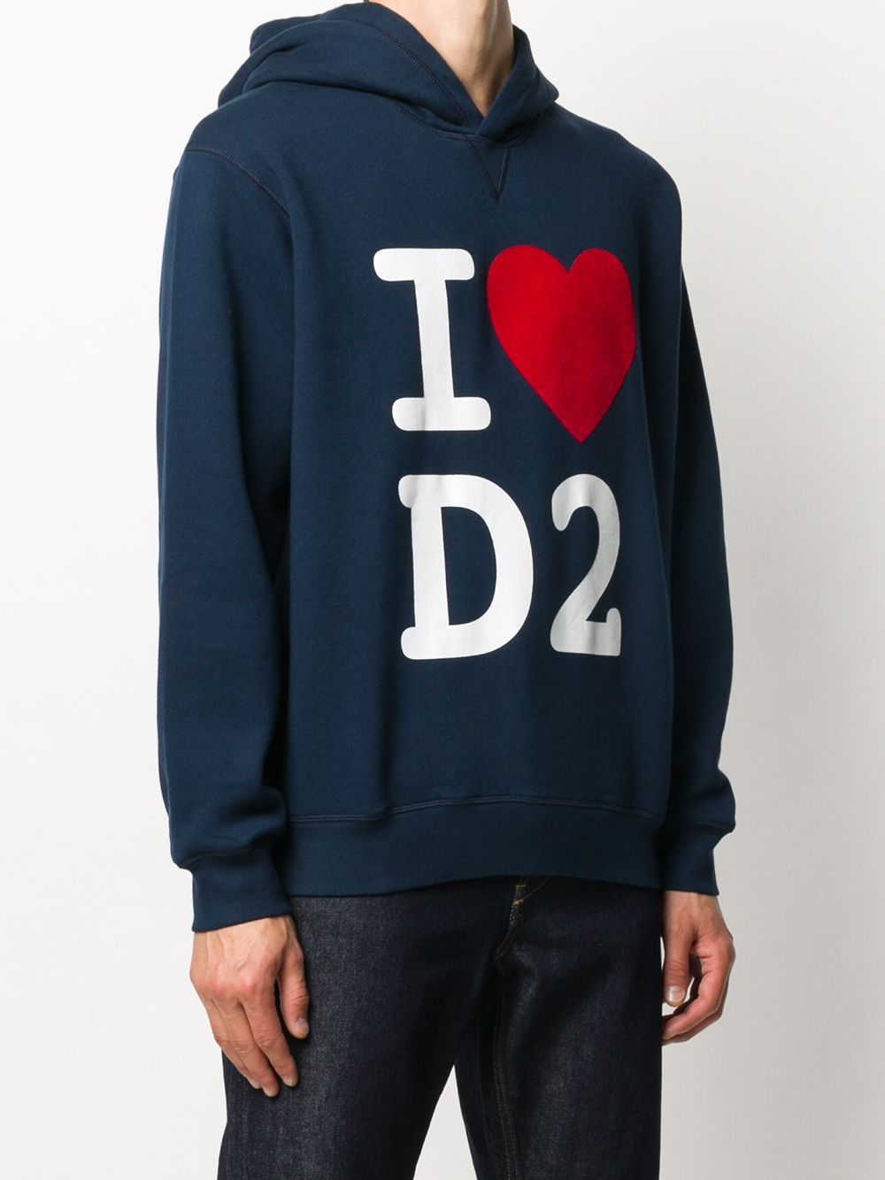 фото Dsquared2 худи с принтом i heart d2