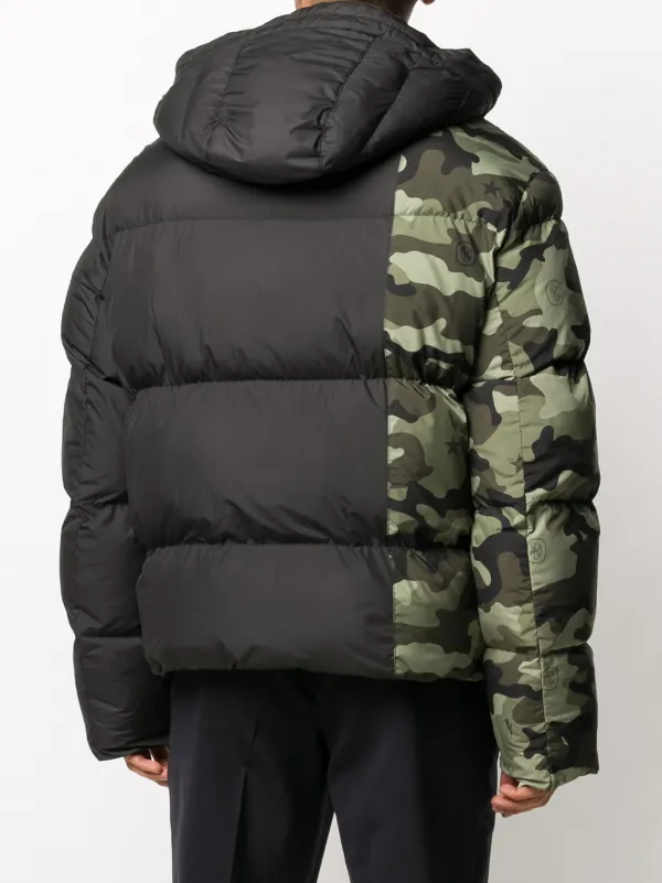 black camo puffer jacket