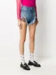 RedValentino point d'esprit-detail denim shorts