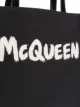 Alexander McQueen painterly logo print tote