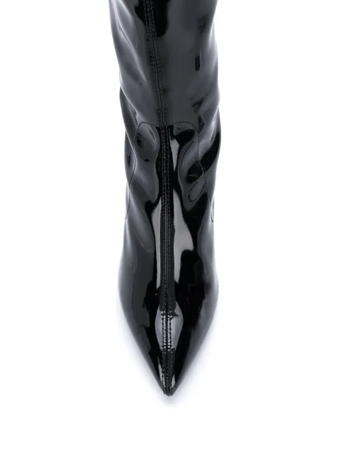 stuart weitzman patent boots