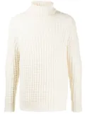Roberto Collina waffle-knit roll-neck jumper - Neutrals
