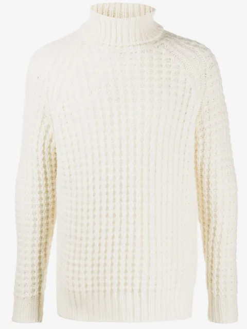 Roberto Collina waffle-knit roll-neck jumper